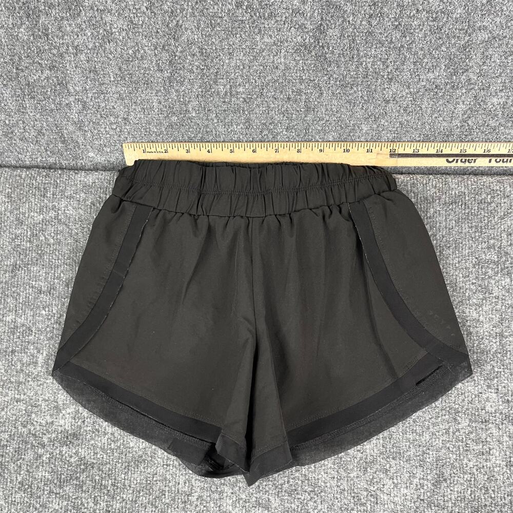 Athletic Shorts Womens Size S Black Running Lightweight Elastic Waist Active